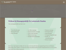 Tablet Screenshot of deluisterendehanden.nl